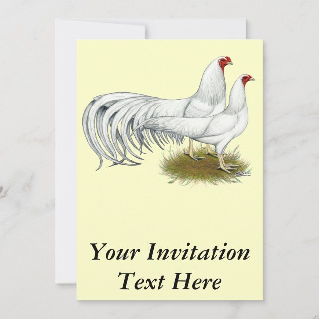 Convites Yokohama: Par Branco (Frente)