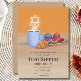 Convites Yom Kippur Quebra-Jejum: Café, Romãs