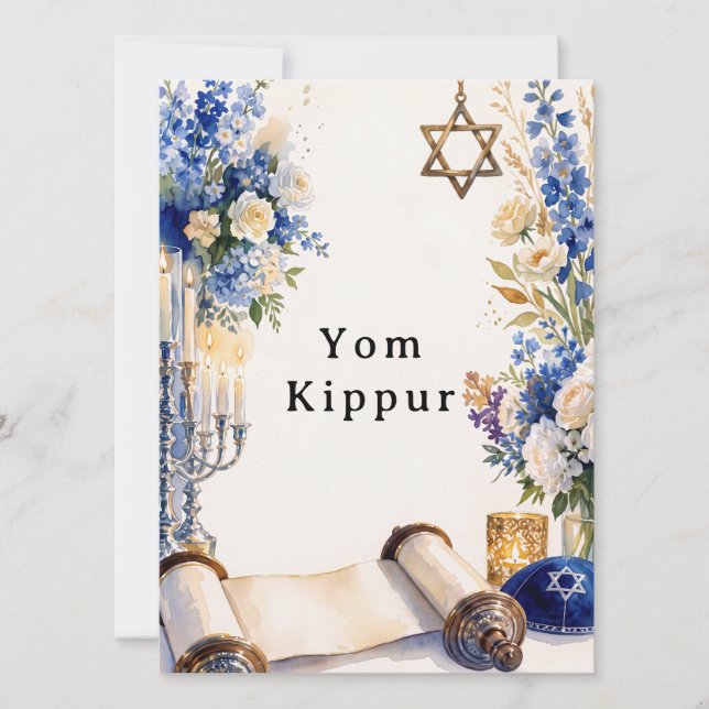 Convites Yom Kipur judaico (Frente)