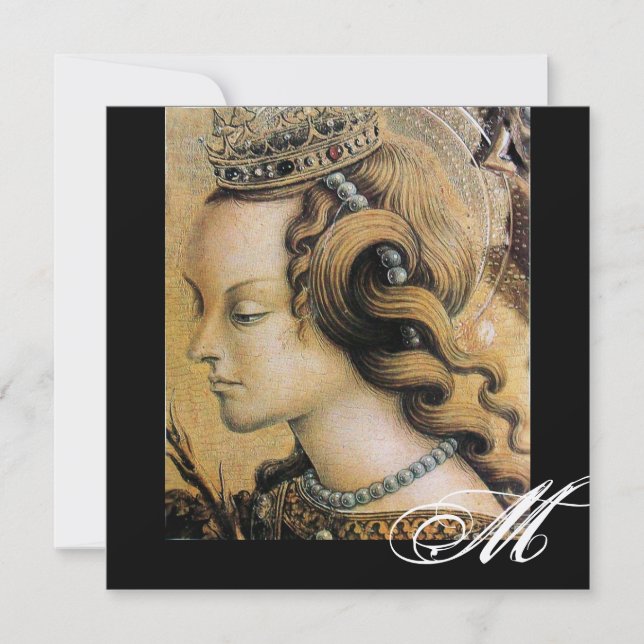 Convites YOUNG PRINCESS SWEET 16 PARTITY Monograma (Frente)