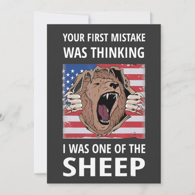 Convites Your First Mistake Was Thinking I Was One Of The S (Frente)