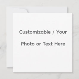 Convites Your Photo or Text Here (Customizable Design)