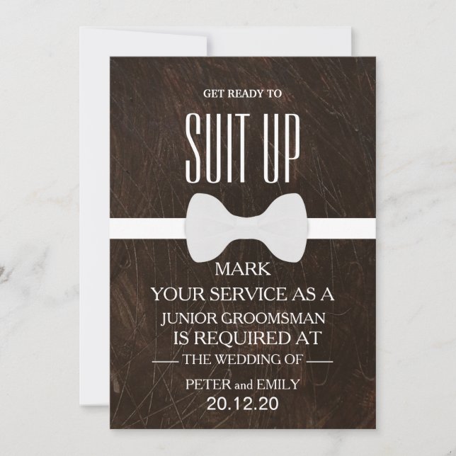 Convites Your Service as a Groomsman Invitation (Frente)