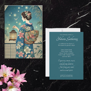 Convites Yukata - festa do chá