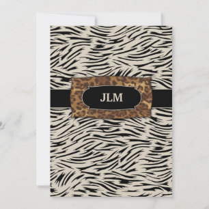 Convites zebra da selva 311-Sophisticated