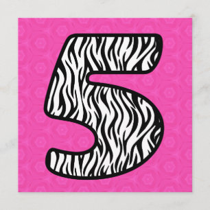 Convites ZEBRA moderna conhecida feita sob encomenda V16H