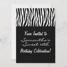 Zebra Preto Branco Personalizado