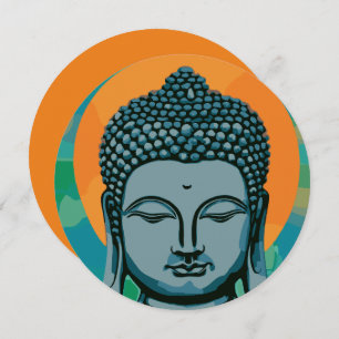 Convites Zen Buddha Head