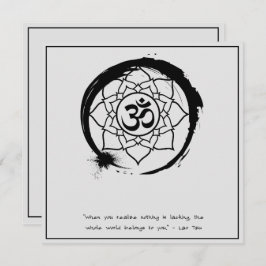 Convites Zen Citação: Sabedoria e Meditação