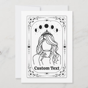 Convites Zodíaco Tarot Feminista Celestial Mágico Personali