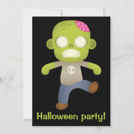 Convites Zombie do Cartoon Bonito