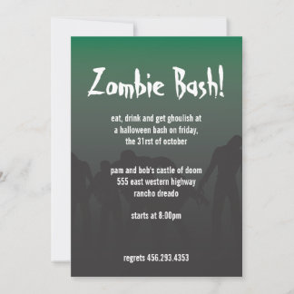 Convites Zombies