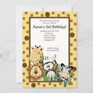 CONVITES ZOOLÓGIO TRIPULAÇÃO DE SEGURANÇA NO ANIVERSÁR