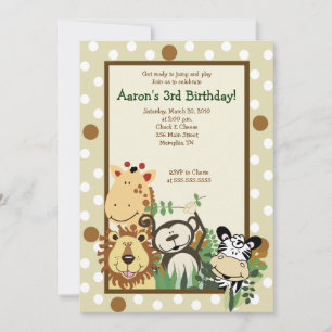 CONVITES ZOOLÓGIO TRIPULAÇÃO DE SEGURANÇA NO ANIVERSÁR