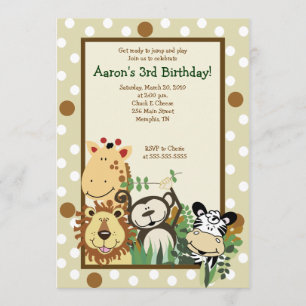 CONVITES ZOOLÓGIO TRIPULAÇÃO DE SEGURANÇA NO ANIVERSÁR