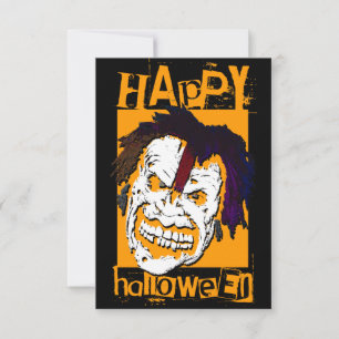 Convites zumbi de halloween feliz