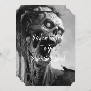 Convites zumbi gritando