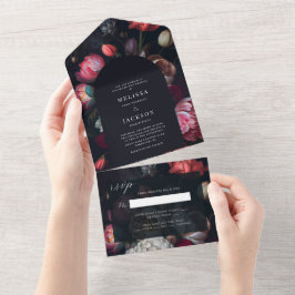 Convocação de Arch Floral de Casamento Moody Peony