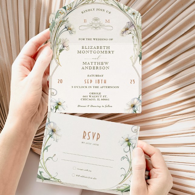 Convocação de Casamento de Daisy All em One Mucha (Criador carregado)