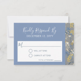 Convocação de Casamento Floral de Daisy Daisy RSVP