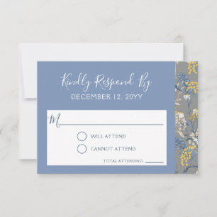Convocação de Casamento Floral de Daisy Daisy RSVP