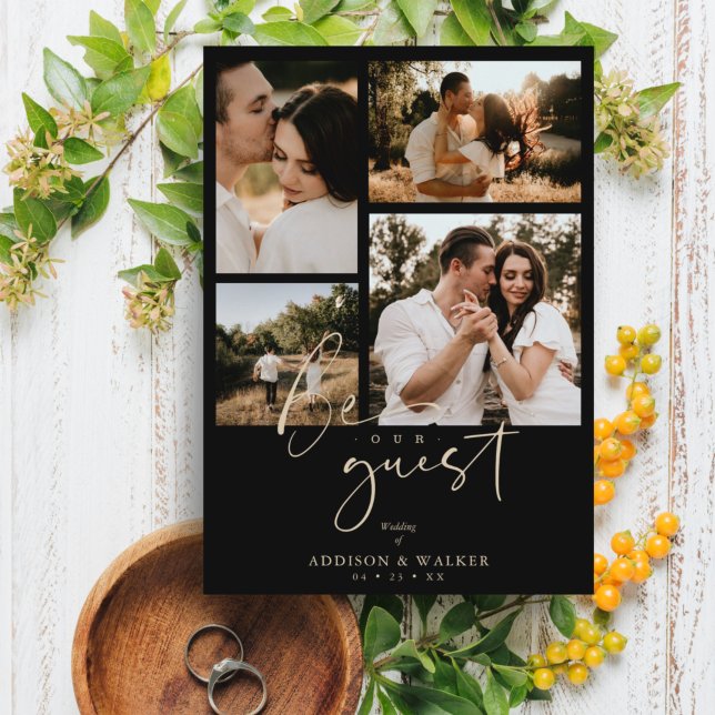 Convocação de Colagem de Trendy Negra 4 Fotos Conv (Criador carregado)