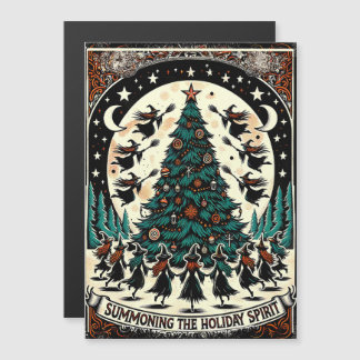 Convocando a bruxa do cartão de saudação do espíri