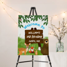 Convocando Todos os Animais da Floresta Placas de