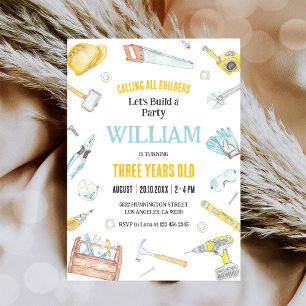 Convocando Todos os Construtores Convite de Aniver