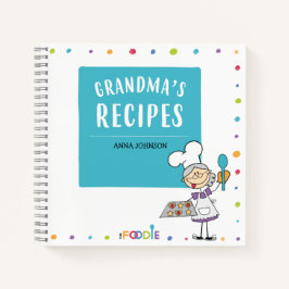 COokbook DE Vazio Personalizado RECIPES DA GRANDM