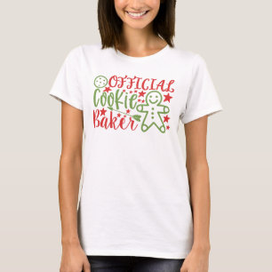 Cookie Baker Natal feminino Camisa de T-Shirt