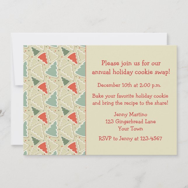 Cookie Cutters, Convite para Troca de Cookies (Frente)