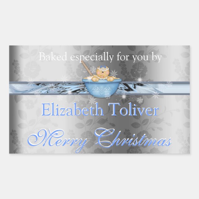 Cookie de Natal, Fudge, Bolo, Etiqueta de Presente (Frente)