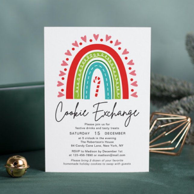 Cookie Exchange Festivo Rainbow Natal (Criador carregado)