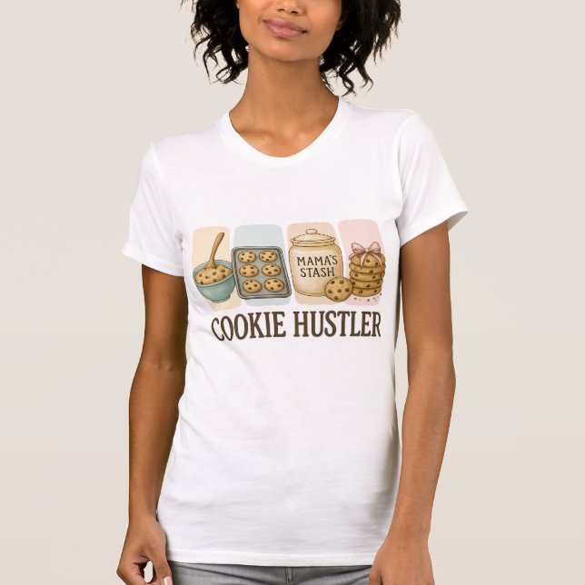 Cookie Hustler, Pastel Fazendo Camiseta (Frente)