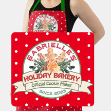 Cookie Maker Personalizado Apron de Natal