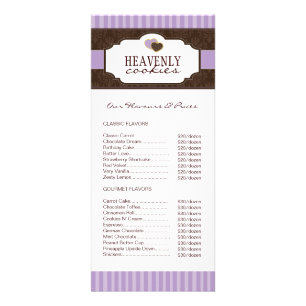 Cookies / Cartão para rack de padaria