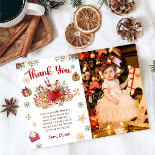 Cookies de Natal Cartões de agradecimentos de Foto