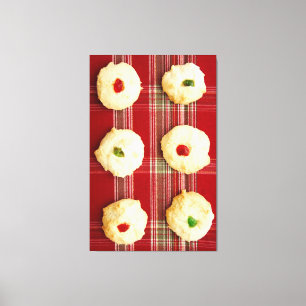 Cookies de Natal na Xadrez 2 Canvas