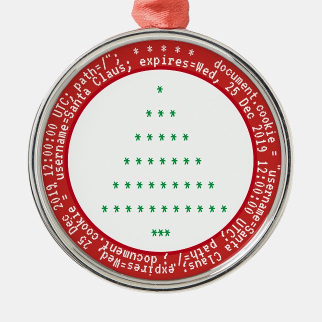 Cookies do navegador para Papais noeis Enfeites de (Frente)