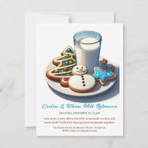 🥛 🍪 "Cookies & Warm milk Tarde" Convite 🍪