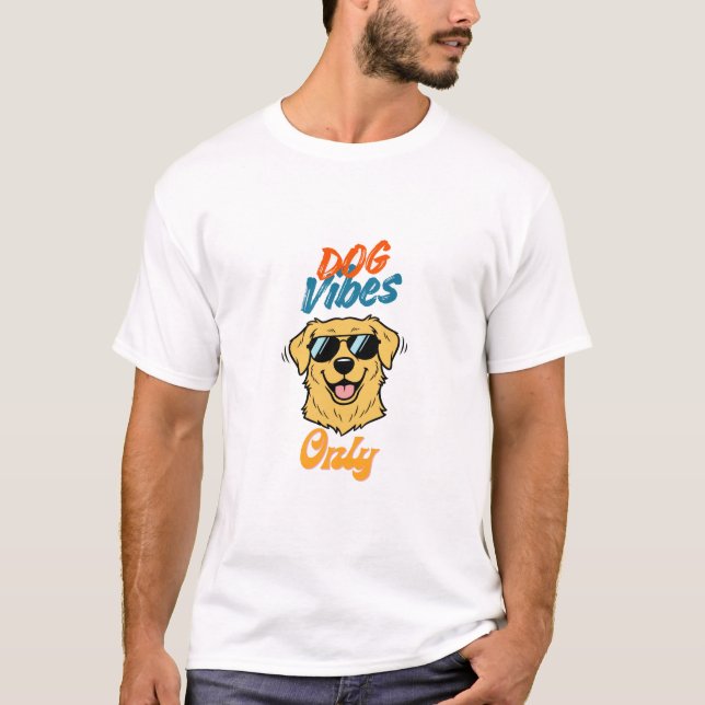 Cool Golden Retriever with Cool Quote T-shirt (Frente)