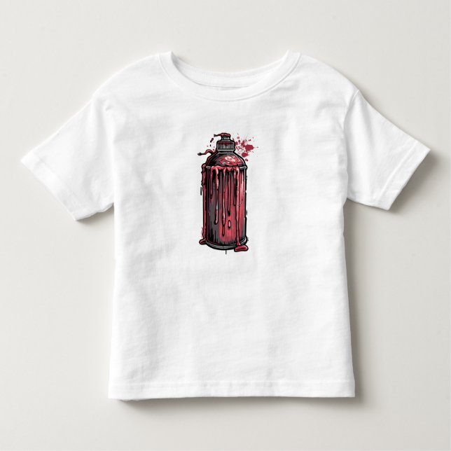 Cool Paint Drip Spray Can T-Shirt for Boys – Stree (Frente)