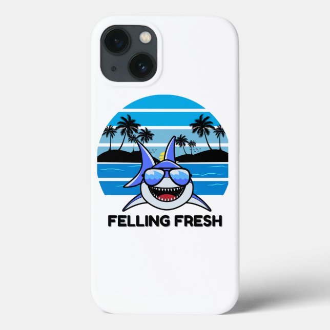 Cool Retro Shark with Sunglasses (Verso)