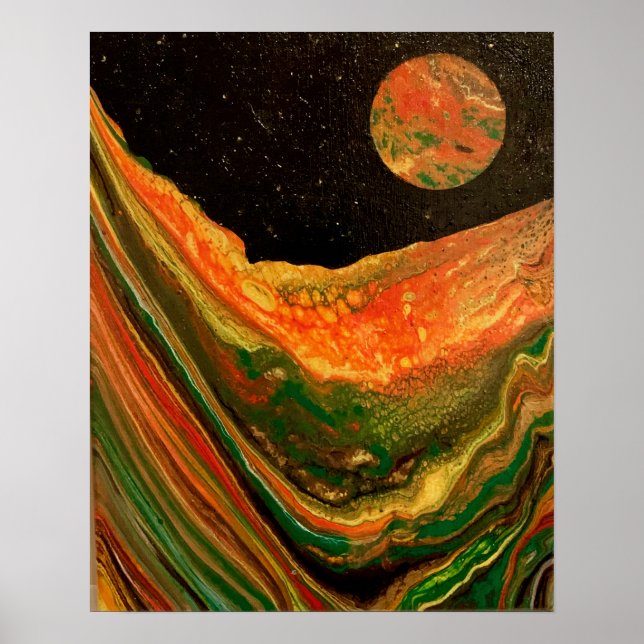 Cool space poster, sci-fi poster (Frente)