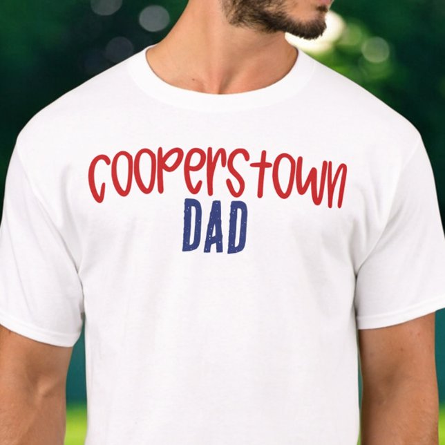Cooperstown Dad Daddy Baseball Tournament  T-Shirt (Criador carregado)