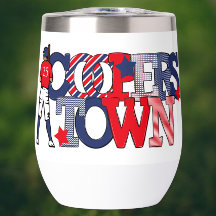 Cooperstown Patriotic Letters Baseball Mãe