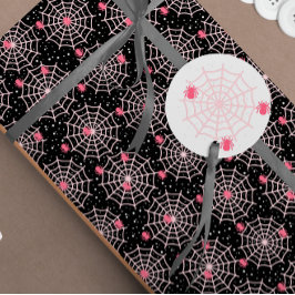 Coordenando a aranha rosa e a etiqueta da Web do H