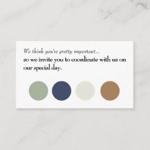 Coordenar com Cartão de Inserção de Casamento nos