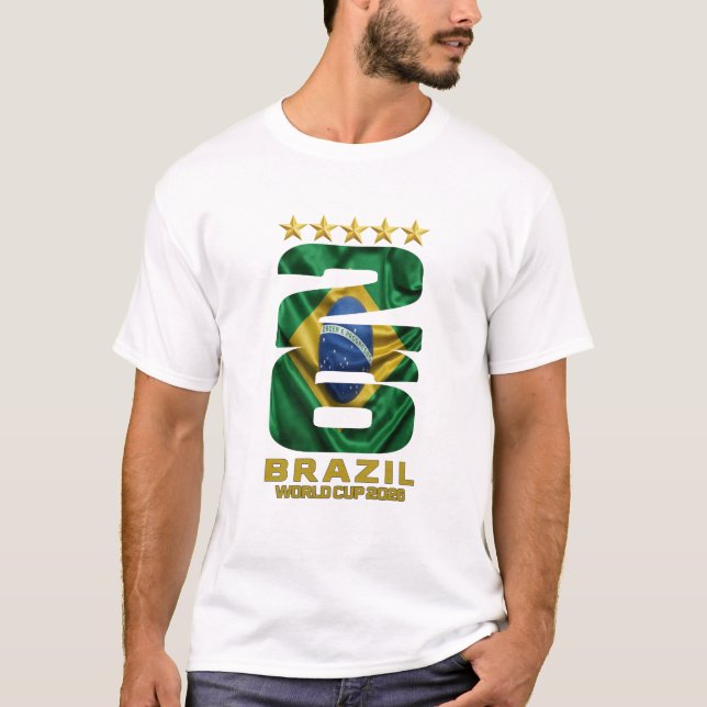 Copa do Mundo Brasil 2026 - Camiseta de Fã da Sele (Frente)